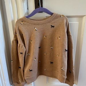NWOT Janie and Jack sweatshirt light brown